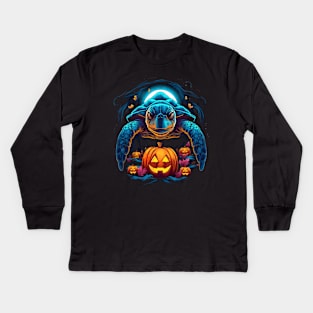 Sea Turtle Halloween Kids Long Sleeve T-Shirt